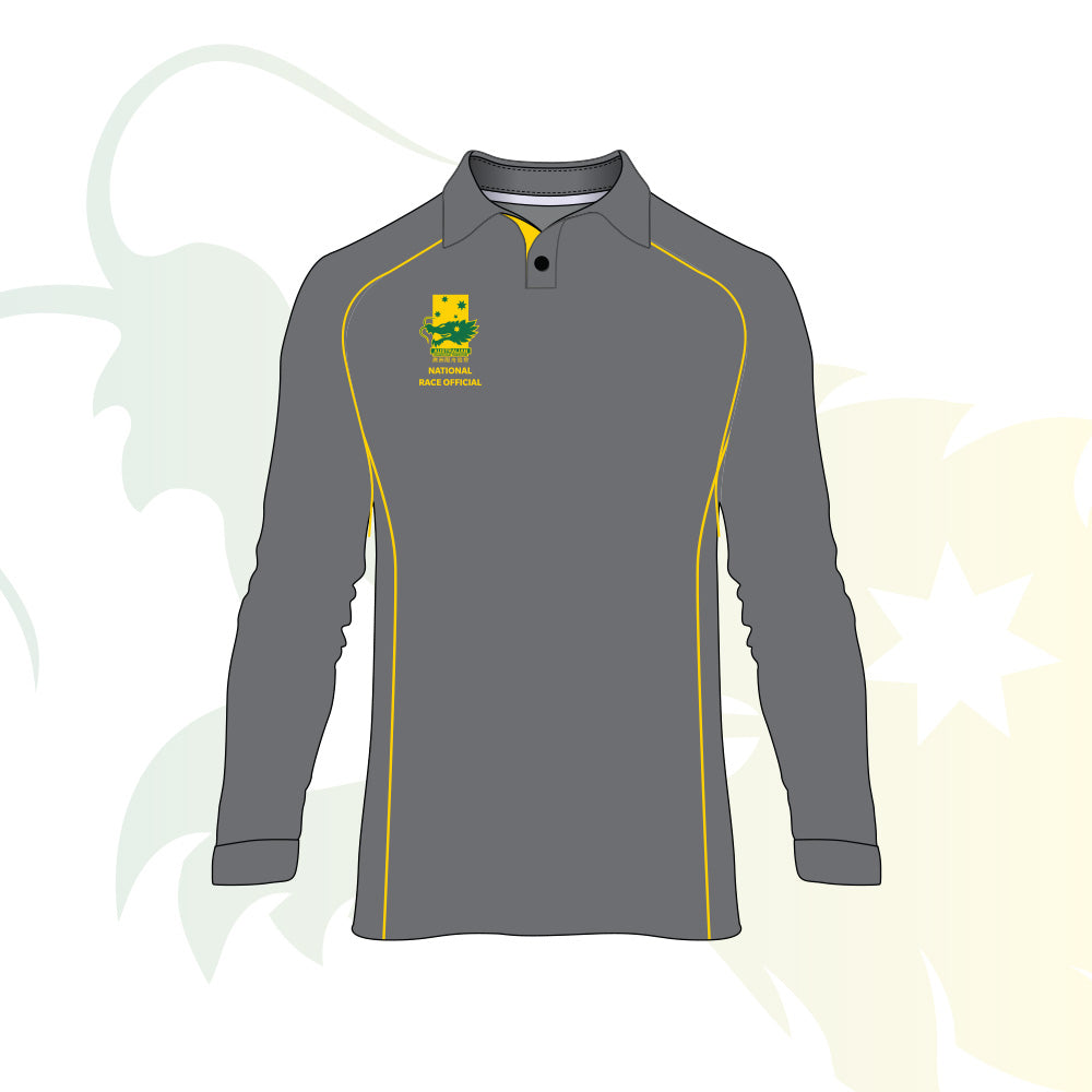 National Race Official Long Sleeve Polo