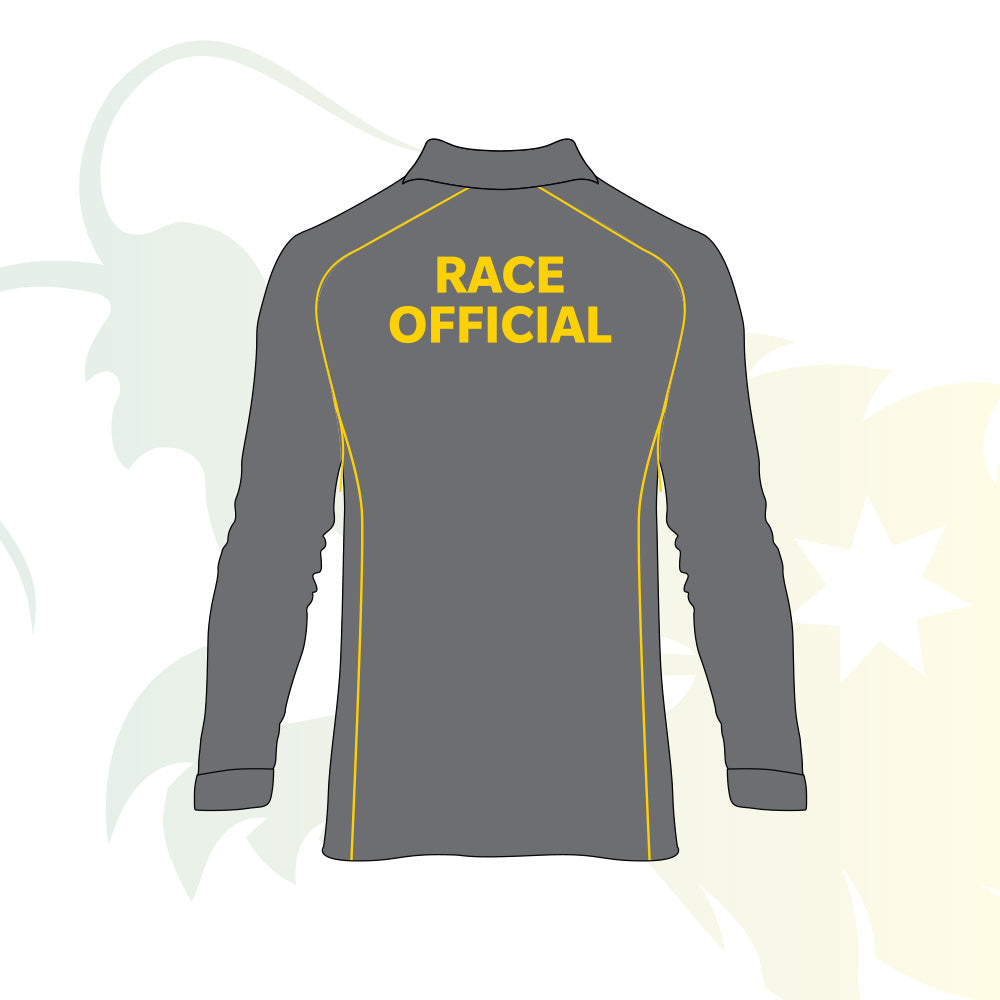 National Race Official Long Sleeve Polo