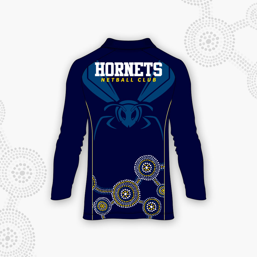 Hornets Long Sleeve Polo